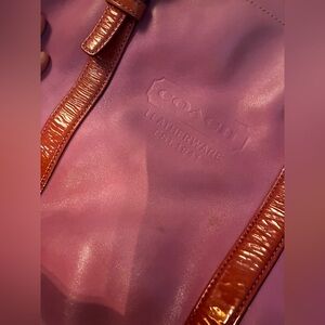 Coach Vibrant Pink Leather Bag